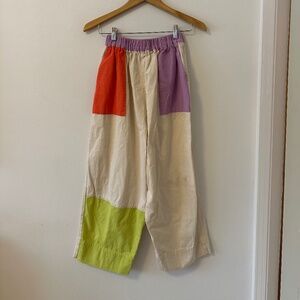 Nettle Studios Patchwork Twill Balloon Pant | Size Small
